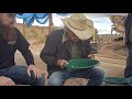 Test panning for gold