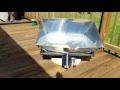 Solar powered sun tracker for solar ovens demo