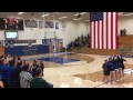 Ellie Proebstle and cheerleaders sing national anthem 1/10/17