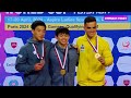 Top 3 in Men's Parallel Bars Final - 2024 Doha Gymnastics Apparatus World Cup
