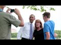 President Obama Walks The Washington Mall