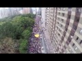 Aerial Drone Video Footage from People's Climate March in New York City Sept 21, 2014