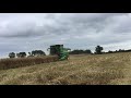 Red Mills harvesting Oil seed rape