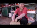Girl harvests bananas goes to market to sell. Making bake banana cakes |   Lam Tieu Van daily life