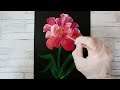 Easy  Flower Painting  / Acrylic Painting Tutorial / Ree Art