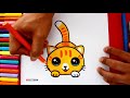 Aprende a dibujar un GATO KAWAII fácil | How to Draw a Cute Kitten Easy