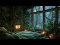 Cozy Fireplace & Snowfall Sounds 🔥| for Deep Sleep and Meditation 🧘🏻‍♀️