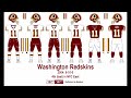 Redskins uniform history