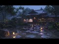 Calming Rainstorm in a Cozy Old Cabin in the Forest at Night | Nature Sounds for Sleep & Relaxation