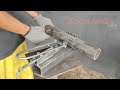 Very few people know the technique of making a metal vise from concrete iron