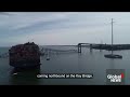 Baltimore bridge collapse: Dispatch audio released of harrowing moment