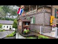 Lauterbrunnen, Switzerland - Rainy walk in the most beautiful Swiss village - Fairytale village