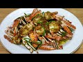 Stir Fried Crab with Garlic Recipe | Fried Sea Food