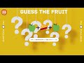 Can You Guess the Fruit? 🍎🍇🍉 Emoji Edition| emoji quiz