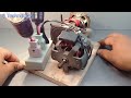 220v Free Electric Generator using Two Speaker Tools with Transformer Tools