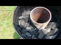 Building a small charcoal retort part 2
