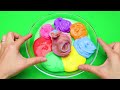 Satisfying ASMR | How to Make Rainbow Mushroom Bathtub by Cleaning Rainbow Eggs in SLIME Coloring