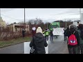 Truck ignores Activist at Slaughterhouse