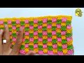 How to make an easy crochet stitch - Mini Chess (subtitled)