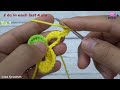 Crochet flower keychain, very easy crochet keychain flower for beginners! ep1