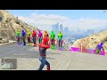 GTA V Epic Ragdolls RED SPIDERMAN VS RED MINION VS GREEN MINION EP-26