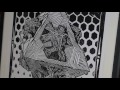 Giant Linocutting Timelapse - Babylon Tower - Felix N