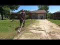 SINGLE MOM Was AMAZED We Found A SIDEWALK In Her Backyard While Doing This FREE OVERGROWN CLEANUP