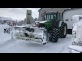 Snow storm Jan 2019 John Deere 7800 with front mount blower