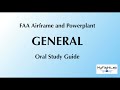 Professional Recording of FAA A&P General Oral Test Questions
