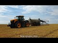 🔥Digestate application 2024 | Aplikace digestátu |💛JCB Fastrac 8330 Icon & Bruns | 4K