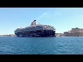 🚢Watch The Cruise Ship Mein Schiff Herz Leaving Valletta Grand Harbour Malta🚢