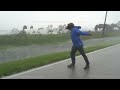 Extreme Debris Filled Winds, Placida, Florida - Hurricane Ian - 9/28/2022