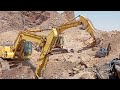 Manganese mine, work, worker, and Komatsu excavators 👌۹ژوعن،۲۰۲۴💦🌿🌼🌼🌿💦