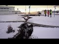 Icelandic Volcano Creates Giant Crack Through Centre of Town