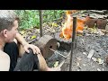 Primitive Technology: One Way Spinning, Rope Stick Blower