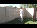 Preparation, priming and painting a cinder block wall.