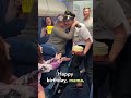 Pilot surprises elderly mother for her birthday mid flight 🥹