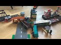 Lego train crashes