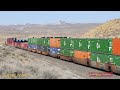 Huge American trains - Union Pacific - Green River - Wyoming - April 2023