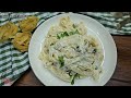 Fettuccine alfredo\Without chicken