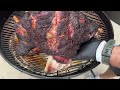 How To Smoke Harissa Lamb Shoulder on the Weber Kettle  26