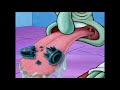 Squidward choking but in slow motion