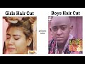 Girls Hair Cut Vs Boys Hair Cut !! Memes #viralmemes #meme