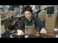 The process of making violin bows. Japanese craftsmen create violin bows using horse tail hair.