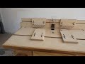 Vertical and horizontal router table from wood.2020