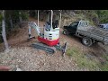 Buying a new Mini Excavator / Maintaining Forest Roads - Takeuchi TB217R