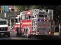 FDNY Engine 273 Spare & Ladder 129  responding to a auto accident