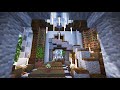 Medieval Fantasy Library : How to Build a Village - Let's Play Minecraft 1.16 Survival - Episode 46