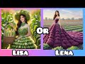 Lisa or Lena 🥰 choose your favourite one ☺️#lisaorlena #foryou