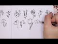 55 Floral Doodles For Visual Meditation and Stress Relief